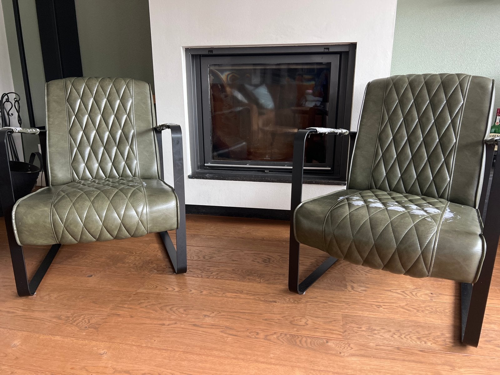 Twee Feelings fauteuils, opknap-projectje, Huis en Inrichting, Stoelen, Ophalen, Gebruikt, Twee, Overige kleuren