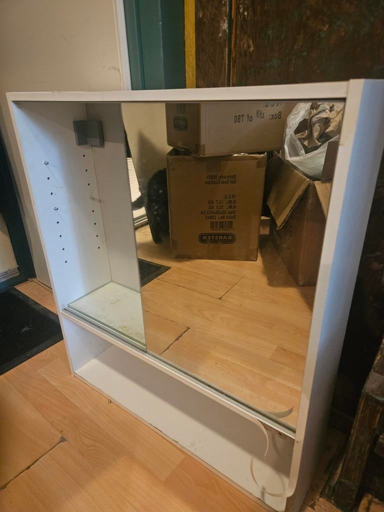 Ikea badkamerspiegel GEBRUIKT, Ophalen of Verzenden, Gebruikt, Rechthoekig, Minder dan 100 cm