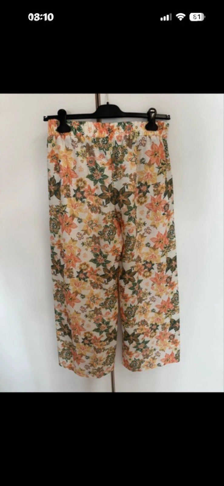 Bloemenprint culotte broek maatM/L, Maat 38/40 (M), Meerkleurig, Ophalen of Verzenden, Zo goed als nieuw