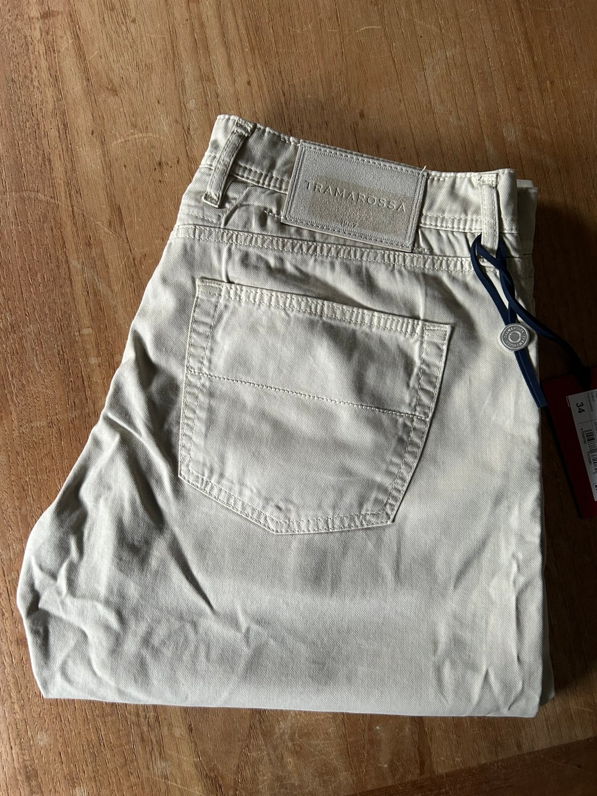 Top prijs: Tramarossa Michelangelo broek maat 34 champagne, Ophalen of Verzenden, Nieuw, Overige maten, Overige kleuren