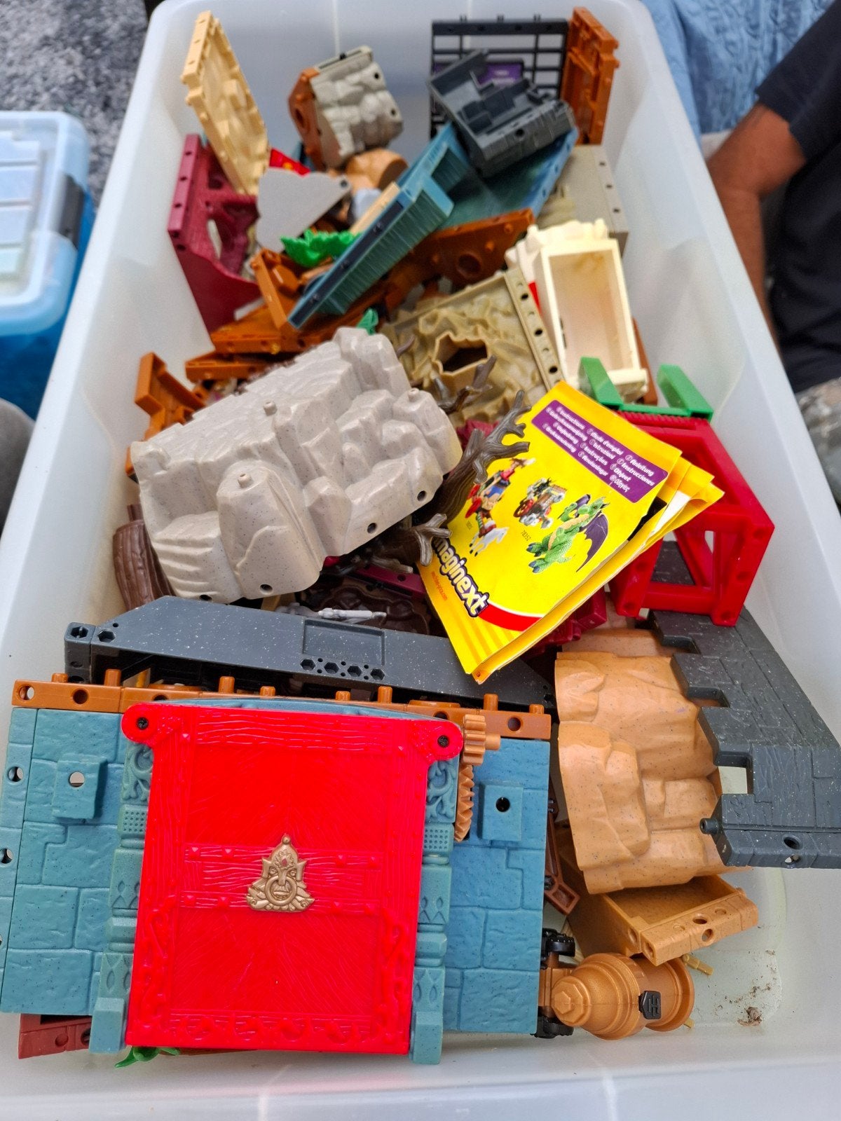 Grote doos met imaginext  bouwblokken en onderdelen, Ophalen, Gebruikt, Overige merken