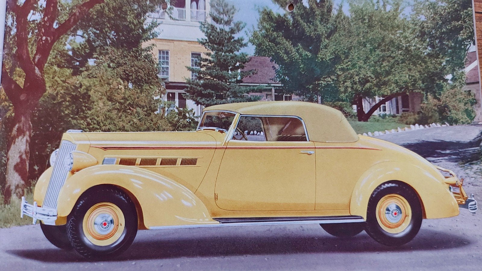 1936 USA Packard One Twenty brochure geperforeerd, Ophalen of Verzenden, Zo goed als nieuw, Overige merken