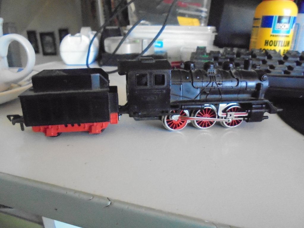 Fleischmann lok met tender 4125-1304 ho analoog dc, Fleischmann, Ophalen of Verzenden, Zo goed als nieuw, Analoog