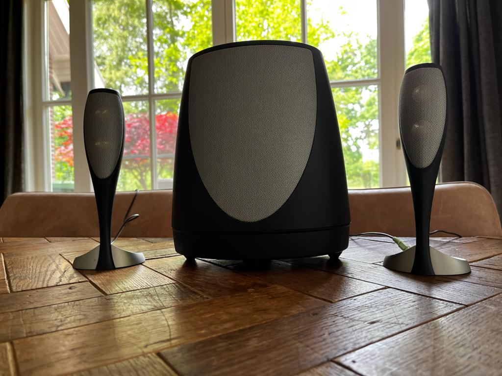 Harman Kardon SoundSticks III 2.1 Speakerset, Overige merken, Ophalen of Verzenden, Zo goed als nieuw, 60 tot 120 watt