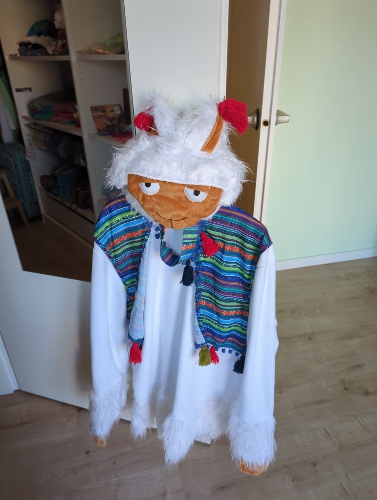 Grappig Alpaca kostuum, maat M, Carnaval, Onbekend, Maat 48/50 (M), Ophalen of Verzenden