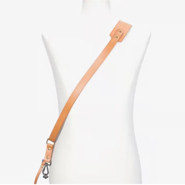 Bronkey Tokyo Sling leren camerariem – cognac – Small, Ophalen of Verzenden, Zo goed als nieuw