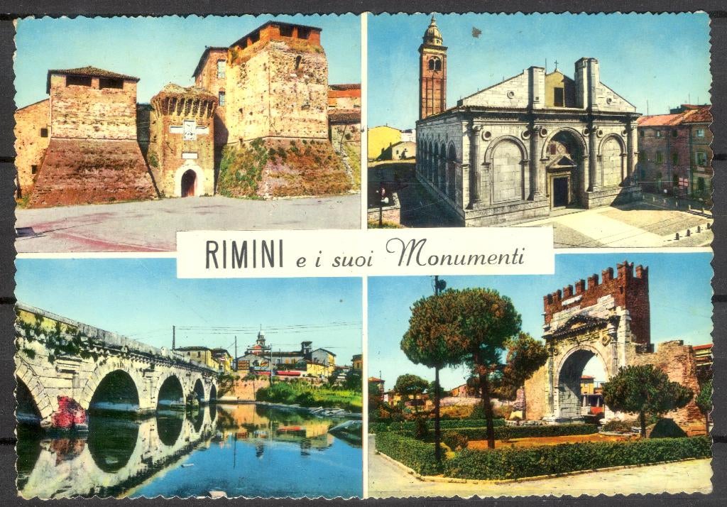 Italië - Rimini 1961, Verzenden, 1960 tot 1980, Gelopen, Italië