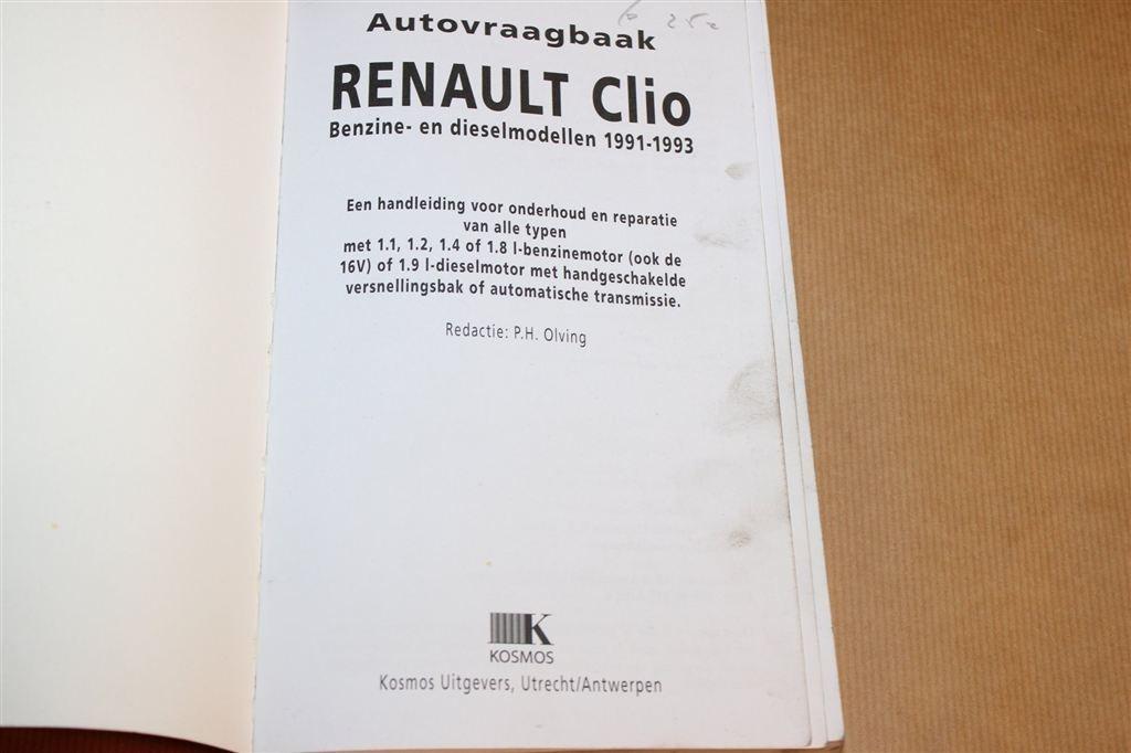 Autovraagbaak Renault Clio 1991-1993 — Onderhoud & Reparatie, Ophalen of Verzenden