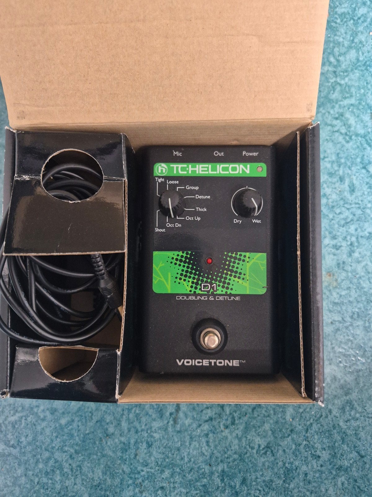 TC Helicon Voicetone D1 doubling & detune pedaal., Ophalen of Verzenden, Zo goed als nieuw