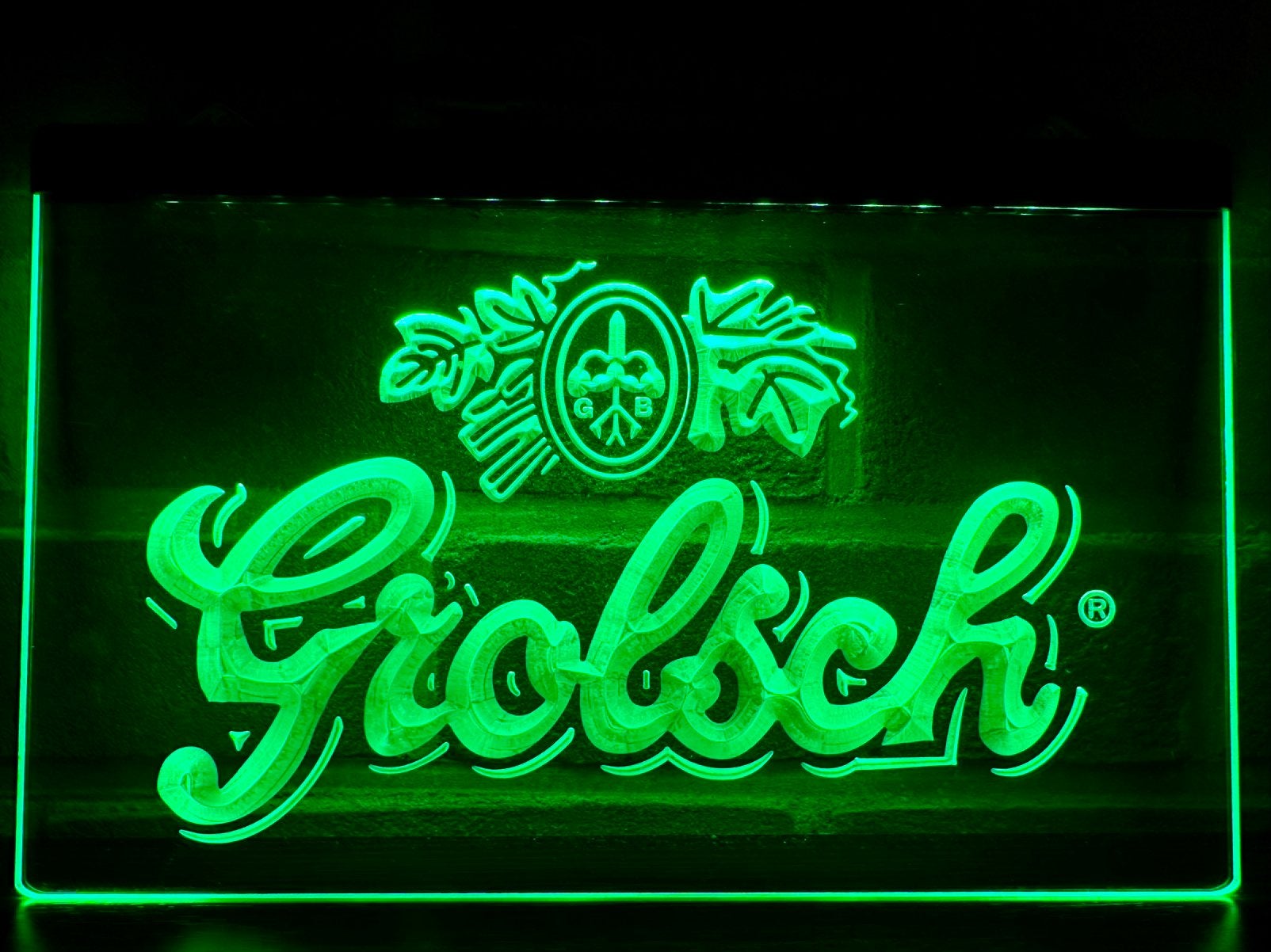 Led lichtbord GROLSCH 3d neon look, Ophalen of Verzenden, Nieuw, Reclamebord, Plaat of Schild, Grolsch
