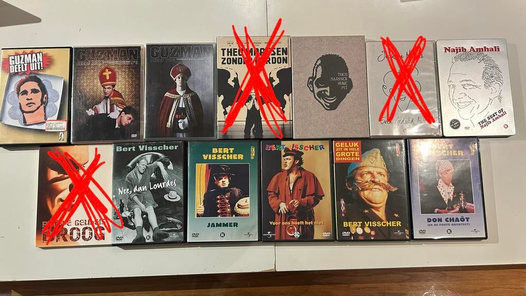 DVD’s van verschillende cabaret shows, Alle leeftijden, Ophalen of Verzenden, Zo goed als nieuw, Stand-up of Theatershow