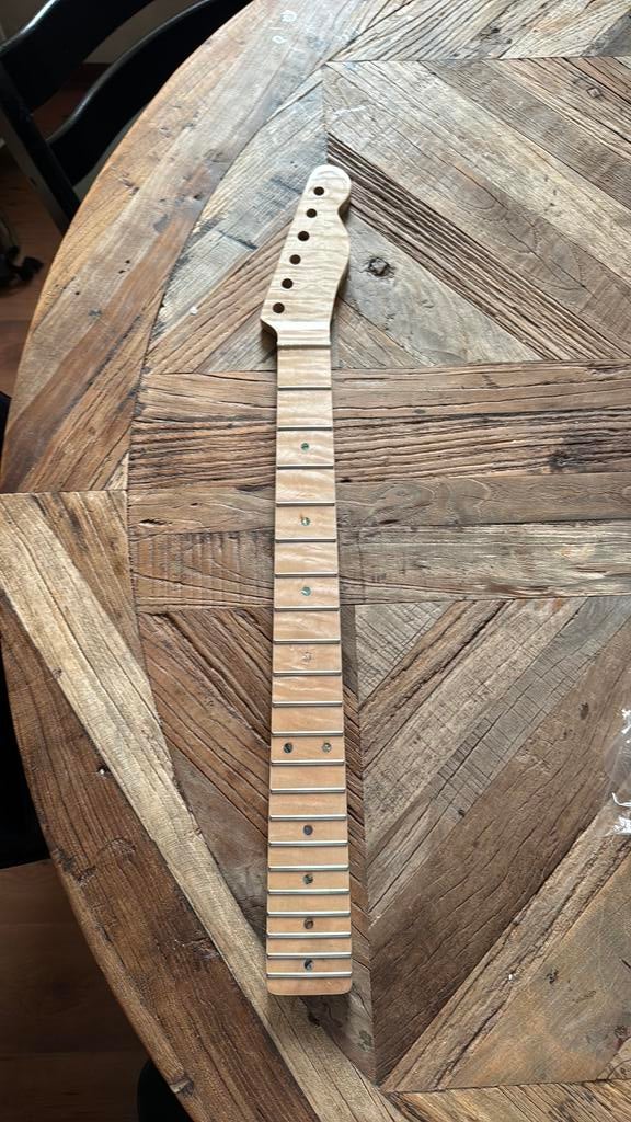 Telecaster hals “AA FLAME MAPLE” zeer mooi, Verzenden, Geen, Geen, Jpsg