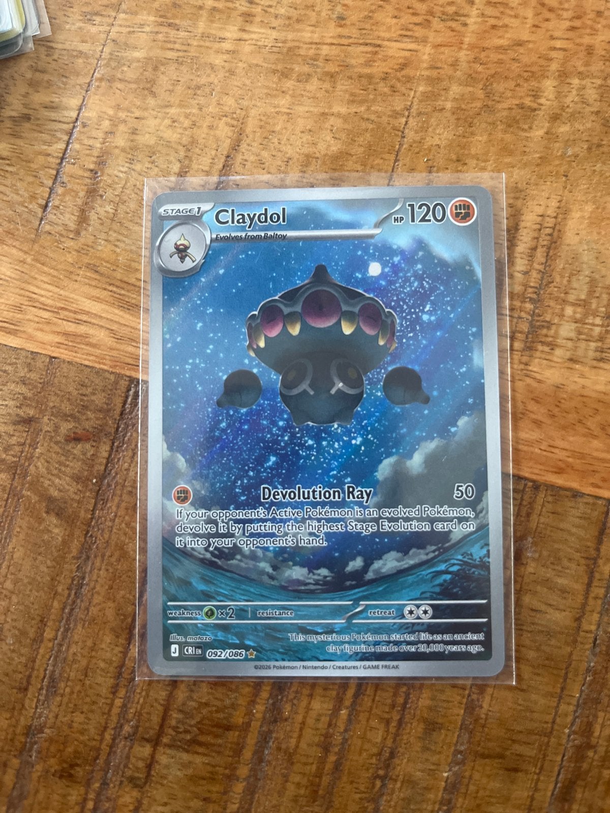 Claydol 092/086 - Pokémon Kaart, Ophalen of Verzenden, Zo goed als nieuw, Losse kaart