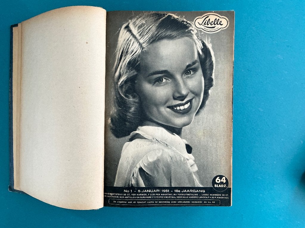 Gebonden Libelle uit 1951, eerste half jaar, Ophalen of Verzenden, Gelezen, Damesbladen