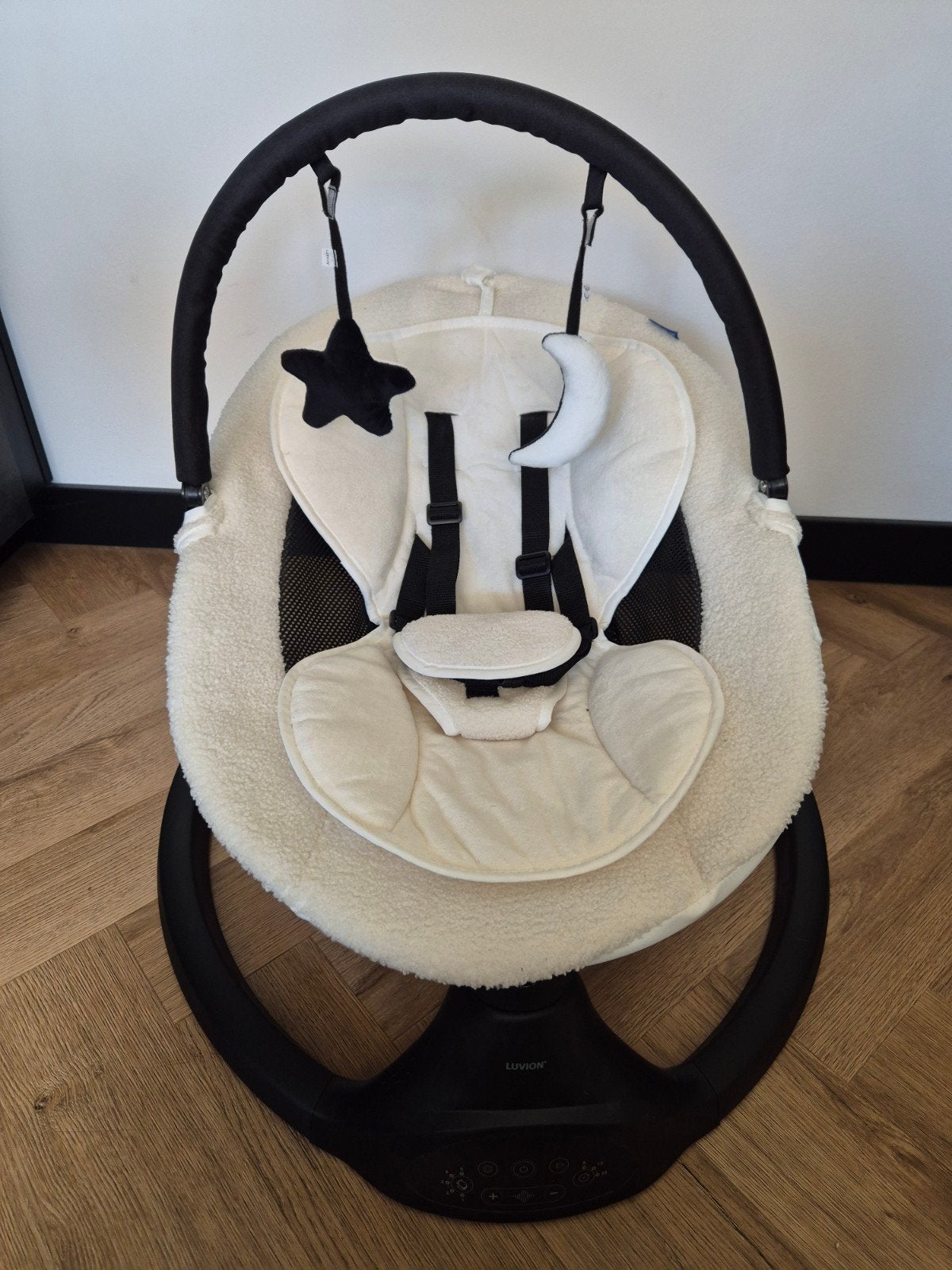 Nieuwe Luvion babyswing, Schommelstoel, Nieuw, Met gordel(s) of riempje(s), Ophalen