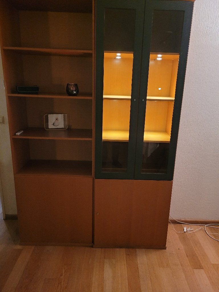 Boekenkast, vitrine kast, Huis en Inrichting, Ophalen, Gebruikt, 100 tot 150 cm, 200 cm of meer