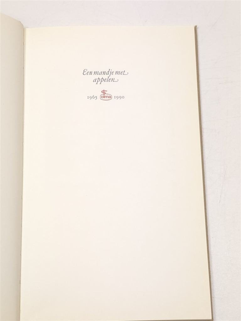 Een Mandje met Appelen — Olma 1965-1990, 25 Jaar, Ophalen of Verzenden, Gelezen