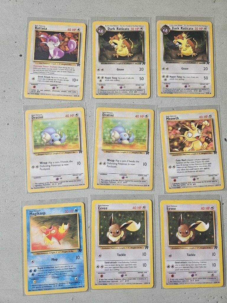 Pokemon Vintage - Team Rocket Set 1999/2000 - inclusief holo, Ophalen of Verzenden