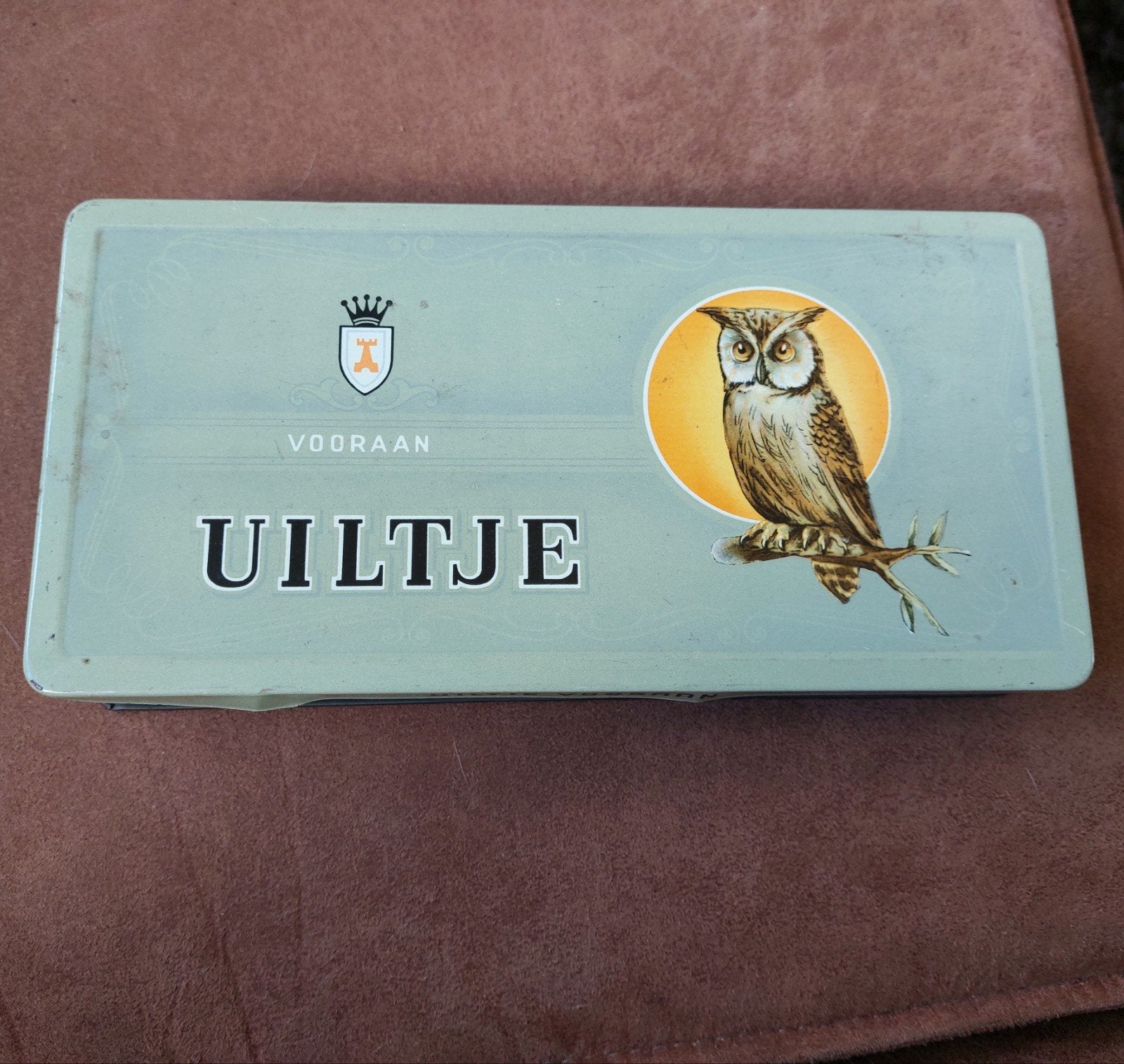 Vintage Uiltje Voorraadblik -, Verzamelen, Blikken, Ophalen of Verzenden, Gebruikt, Beschuit, Overige merken