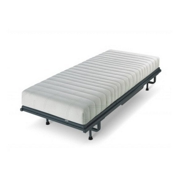 Auping bedframe 1,4 bij 2 meter + IKEA Sultan matras, Tweepersoons, Zo goed als nieuw, 200 cm, Metaal