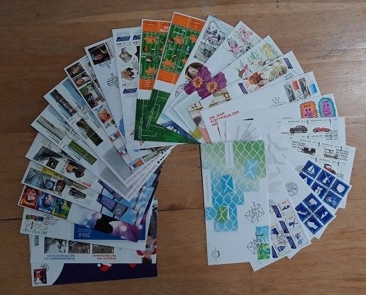 Nederland FDC jaar 2014 NVPH 687-705 onbeschreven, Verzenden, Onbeschreven, Nederland