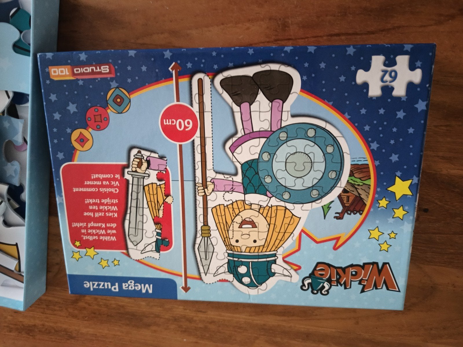 Mega Puzzle Wickie de Viking 62 stukjes Studio 100, Ophalen of Verzenden