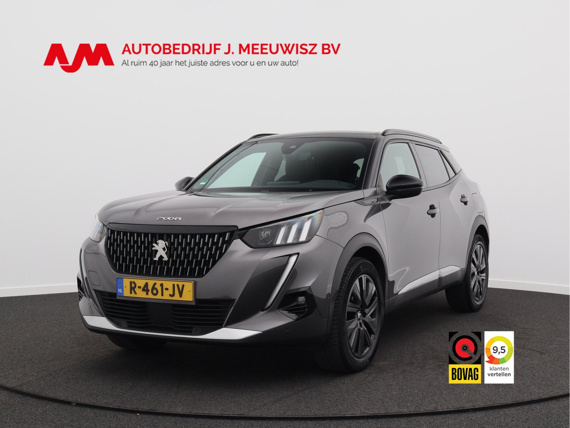 Peugeot 2008 1.2 PureTech GT/ automaat/ lage km/ trekhaak!, Gebruikt, 1199 cc, Leder en Stof, 1180 kg