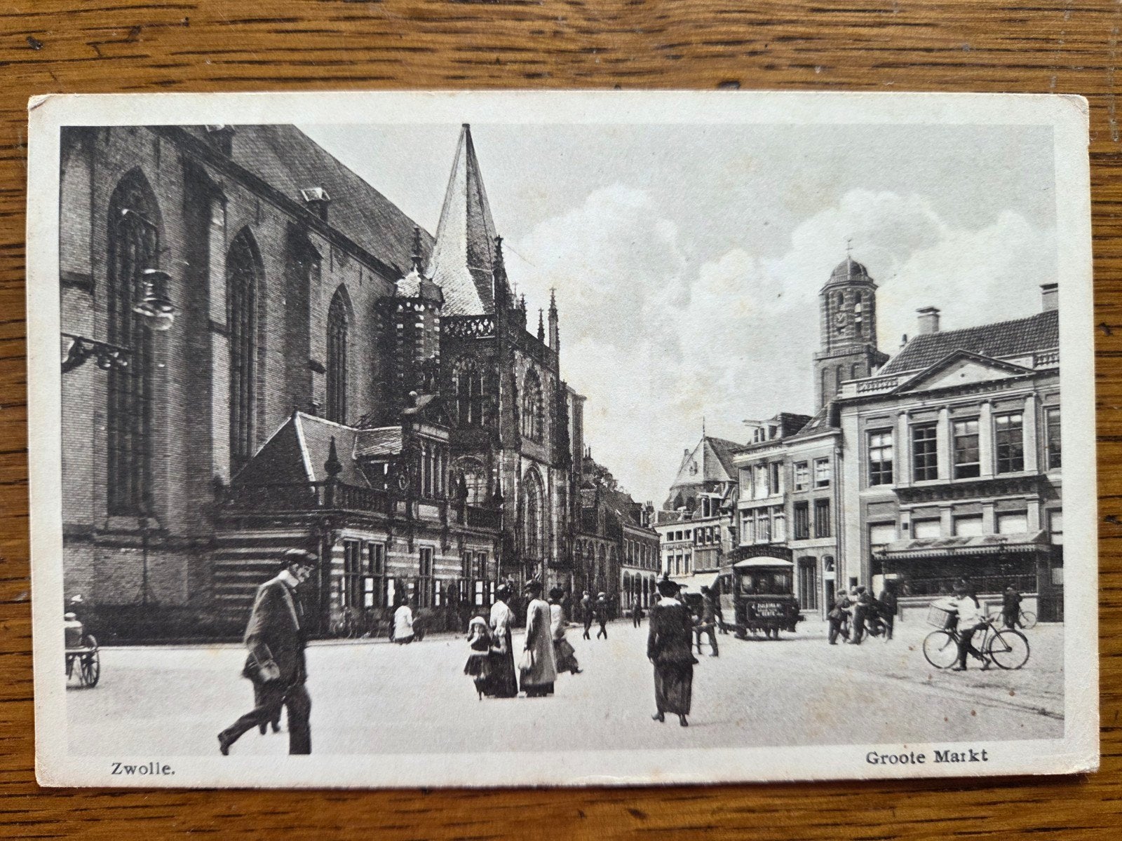 Zwolle, Groote Markt, 1915, Verzamelen, Ansichtkaarten | Nederland, Ophalen of Verzenden, Voor 1920, Overijssel