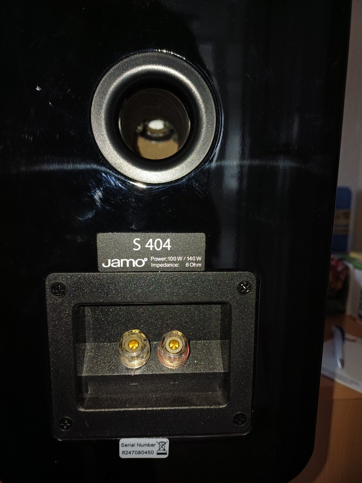 Jamo S 404 Boekenplank Luidsprekers - Zwart, Gebruikt, Ophalen of Verzenden, 60 tot 120 watt, Geschikt voor surround/home cinema