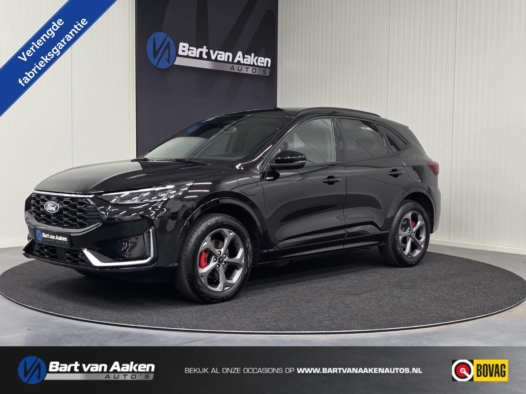 Ford Kuga 2.5 PHEV ST-Line X 360Camera ACC B&O HeadUp Keyles, Auto's, Dealer onderhouden, Gebruikt, Zwart, 4 cilinders