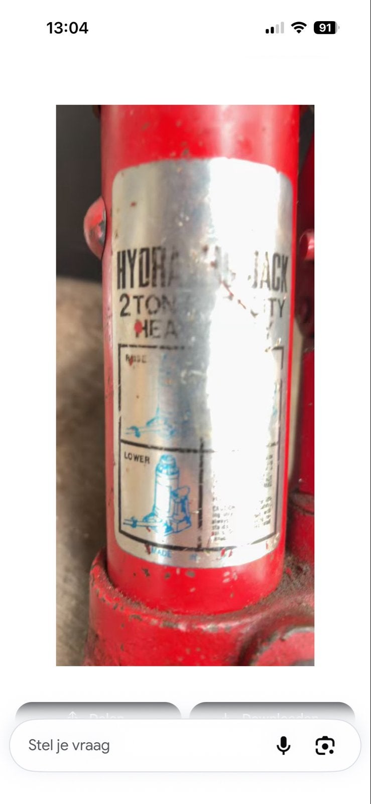 Hydraulische Potkrik 2 Ton - Gebruikt, Ophalen, Gebruikt, Hydraulisch, Potkrik