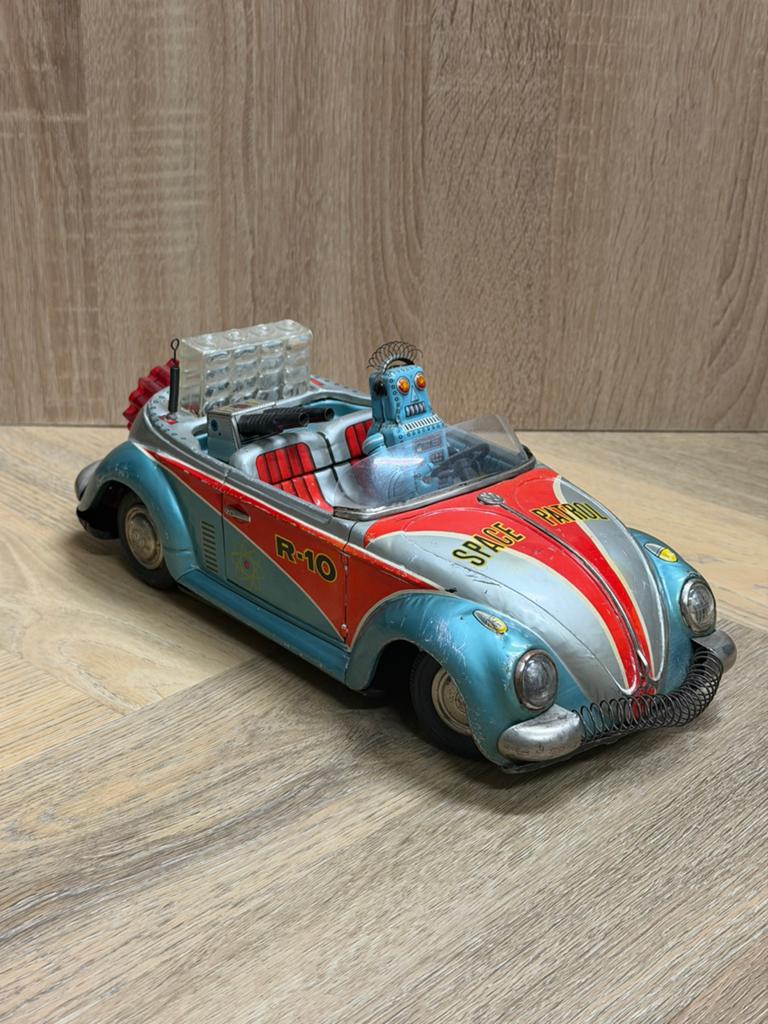Zeer zeldzame Nomura R-10 Space Patrol VW Custom uit Japan, Antiek en Kunst, Antiek | Speelgoed, Ophalen of Verzenden