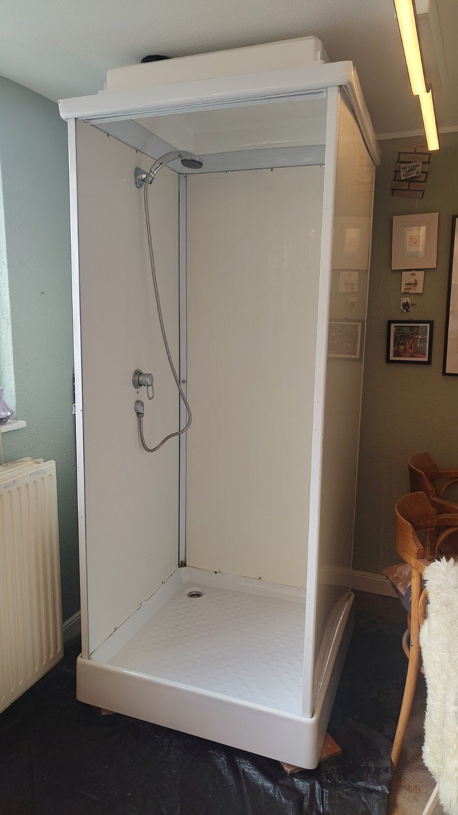 Tijdelijke douche | Nooddouche | Douchecabine | 90x90x210 cm, Ophalen, Gebruikt, Douche