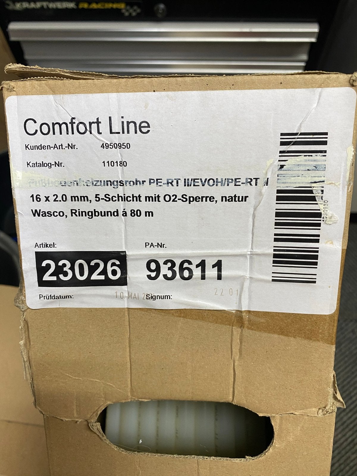 Comfort Line Vloerverwarmingsbuis PE-RT II 16x2.0mm 80m, Ophalen, Nieuw, Overige typen