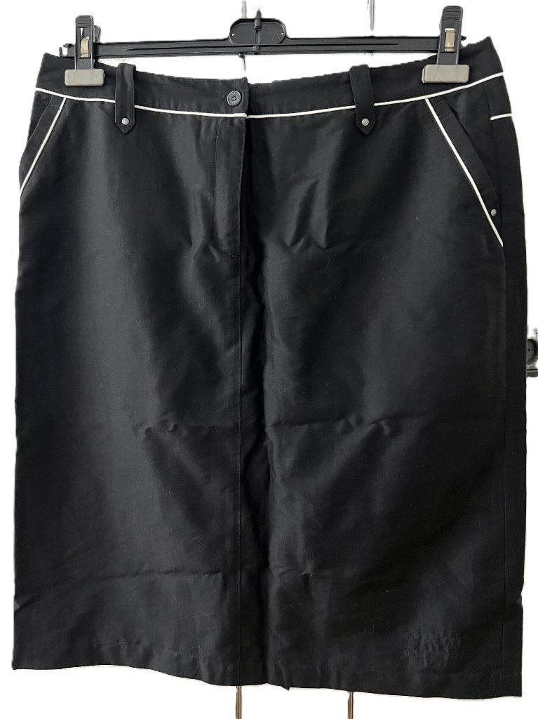 NIEUW SCARVA sportieve zwarte katoenen rok met stretch 42/44, Verzenden, Scarva, Zwart, Maat 42/44 (L)