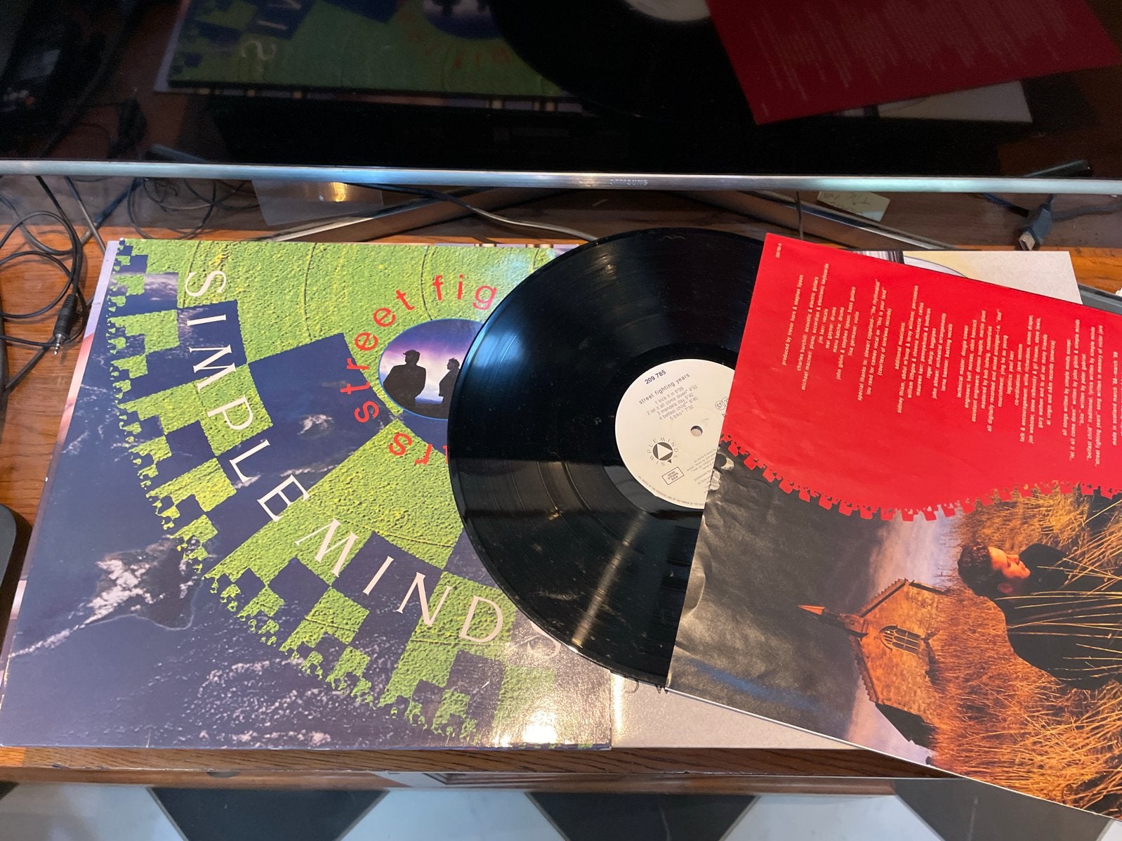 Simple Minds - Street Fighting Years LP (1989), Cd's en Dvd's, LP, Gebruikt, Originele persing, Ophalen of Verzenden