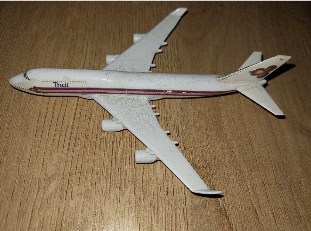 Thai Airways Boeing 747-400 1/600 schaalmodel Schabak, Ophalen of Verzenden, Gebruikt, Schaalmodel