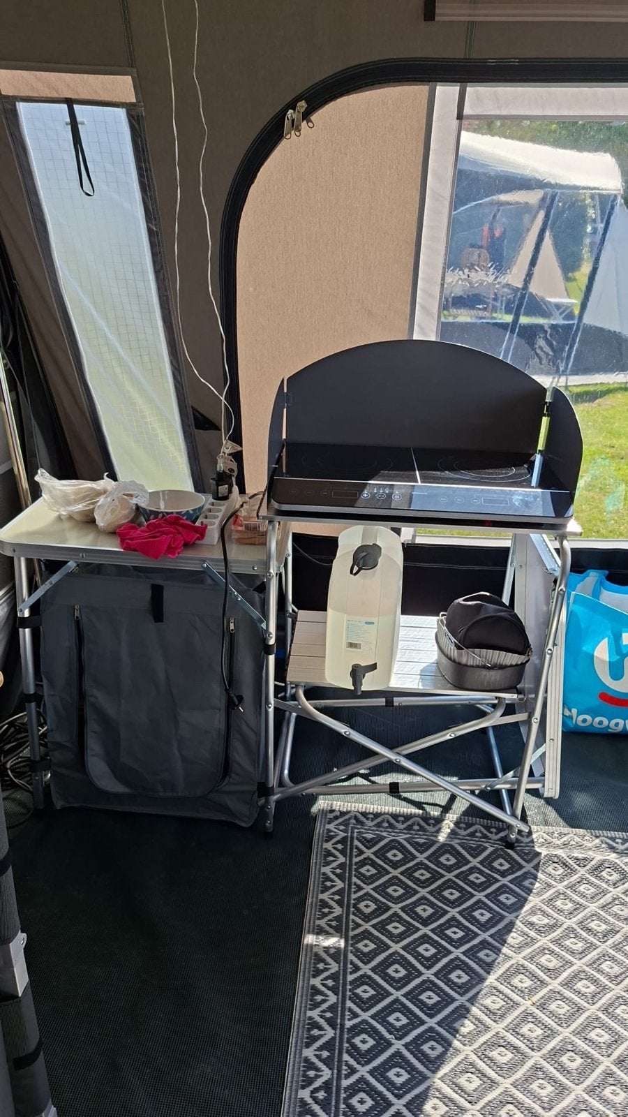 Complete Campingkeuken - Opvouwbaar en Draagbaar, Ophalen of Verzenden, Gebruikt
