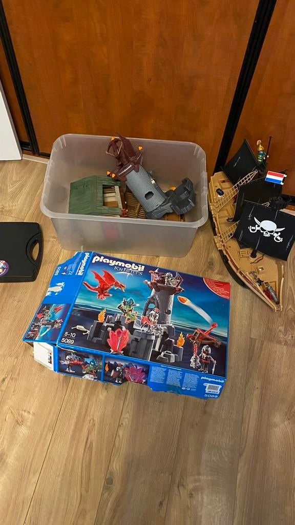 Playmobil Knights set met kasteel en figuren, Ophalen of Verzenden, Gebruikt