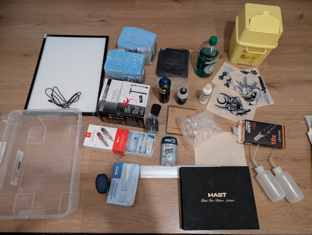 Tattoo machine + Stencil printer + Alle benodigdheden, Ophalen, Gebruikt
