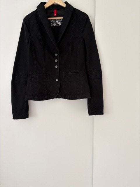H&M nieuwe spijkerjas maat 42(XL), Kleding | Dames, Jasjes, Kostuums en Pakken, H&M, Verzenden, Zwart, Maat 42/44 (L)
