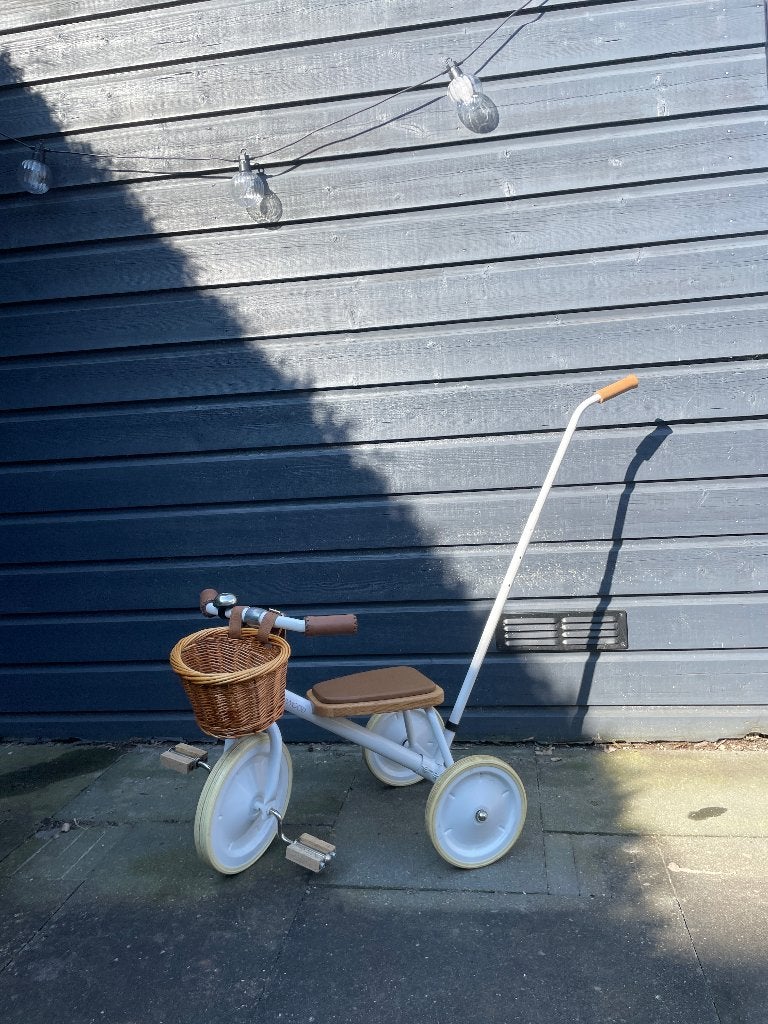 Banwood driewieler met duwstang kinderfietsje, Ophalen, Terugtraprem, Banwood, Zo goed als nieuw