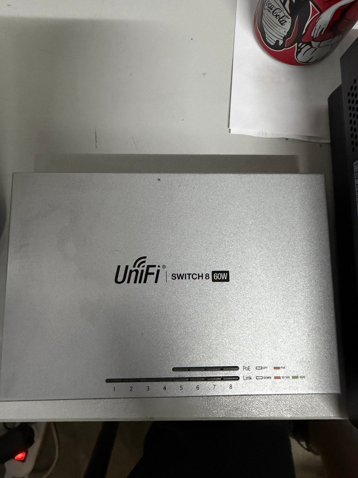 Ubiquiti UniFi Switch 8 60W PoE Managed Gigabit Switch, Ophalen of Verzenden, Zo goed als nieuw