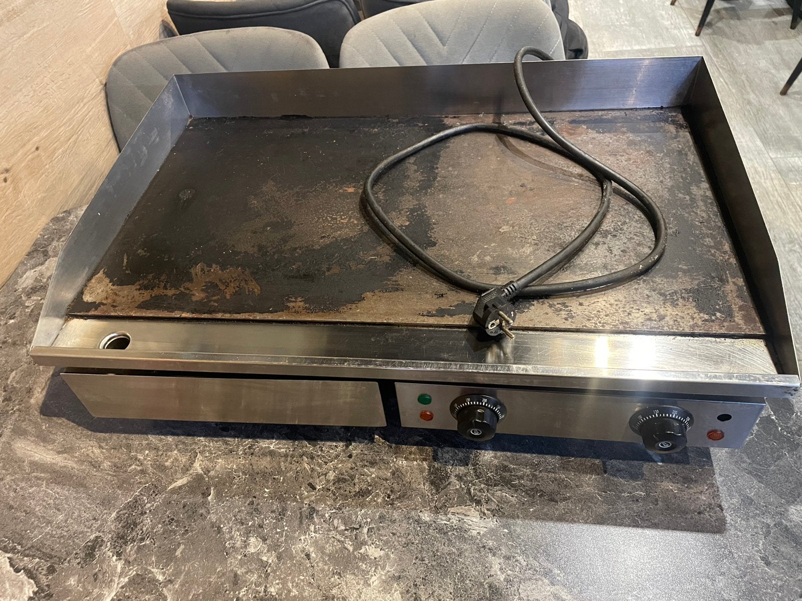 Elektrische grillplaat, Witgoed en Apparatuur, Ophalen, Zo goed als nieuw