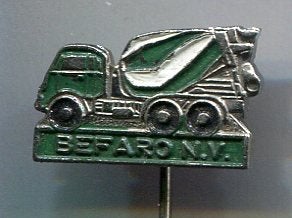 Befaro N.V. betonmixer vrachtwagen speldje ( D_205), Ophalen of Verzenden, Zo goed als nieuw, Transport, Speldje of Pin
