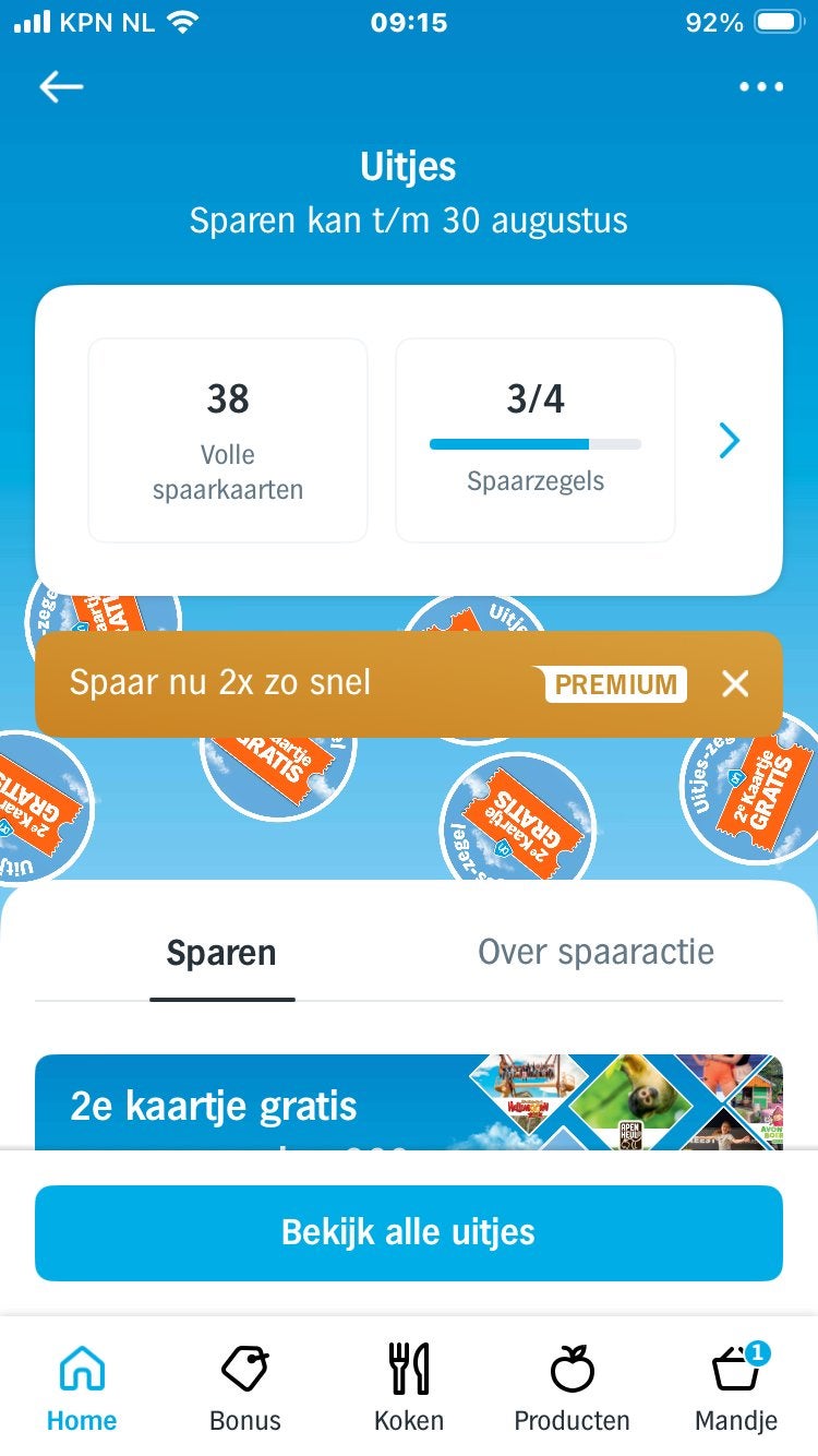 Gratis zegels uitjes, Ophalen of Verzenden, Winkel, Super of Benzinepomp, Zegels, Bonnen of Punten