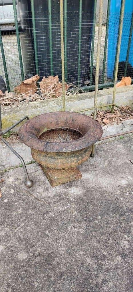 gietijzeren pot, Tuin en Terras, Tuinvazen, Ophalen, Gebruikt