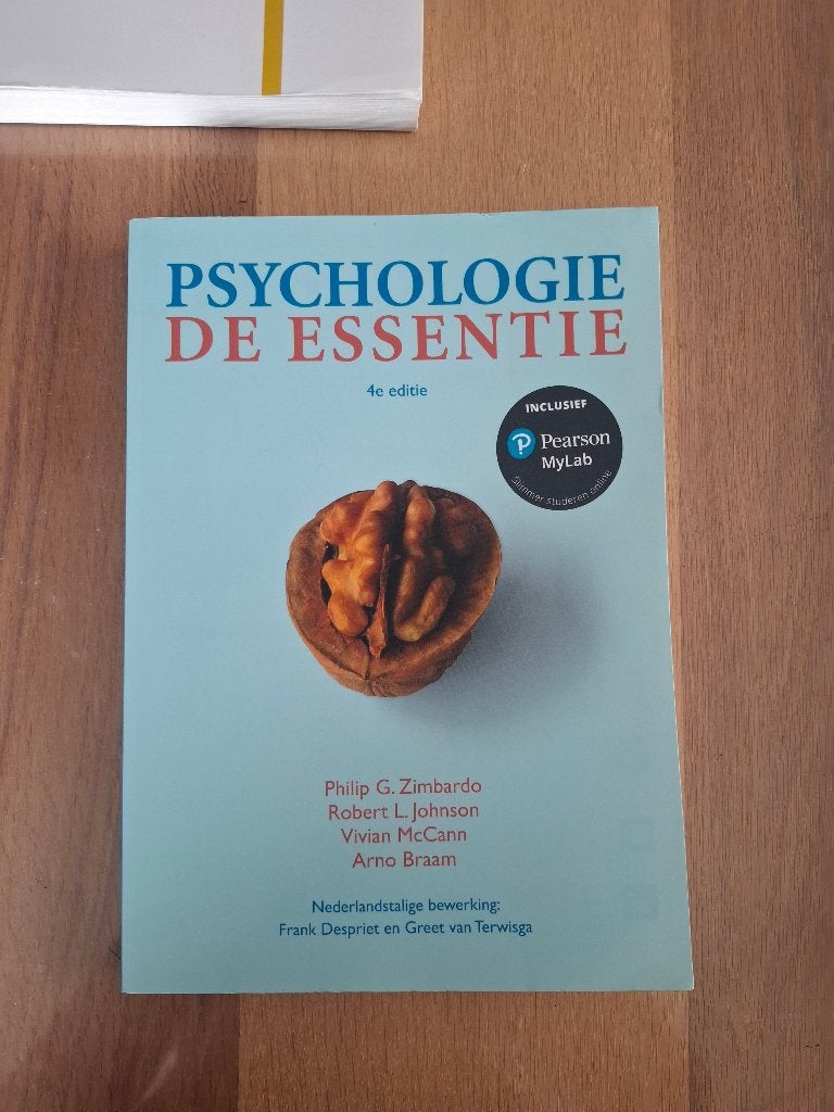 Psychologie de essentie, Ophalen of Verzenden, Zo goed als nieuw, Overige niveaus, Nederlands