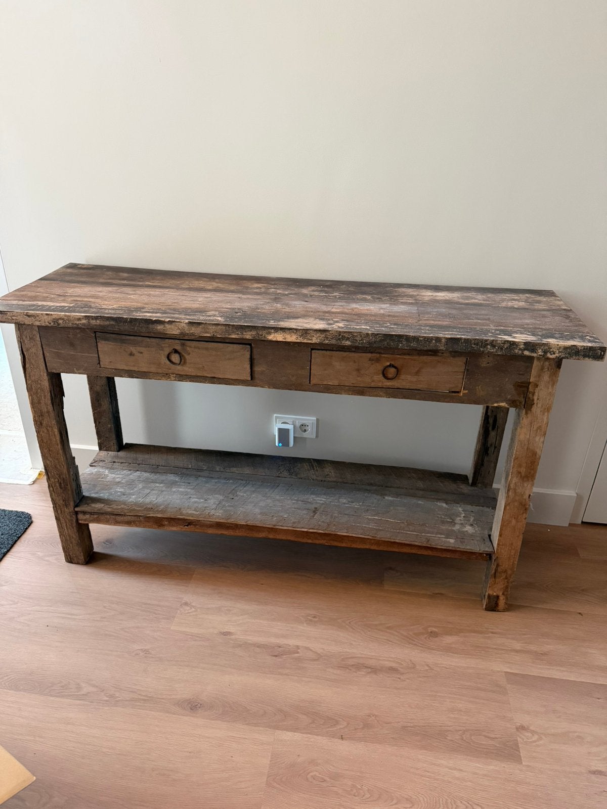 Sidetable driftwood, Huis en Inrichting, Tafels | Sidetables, Ophalen, 100 tot 150 cm, Zo goed als nieuw, 25 tot 50 cm