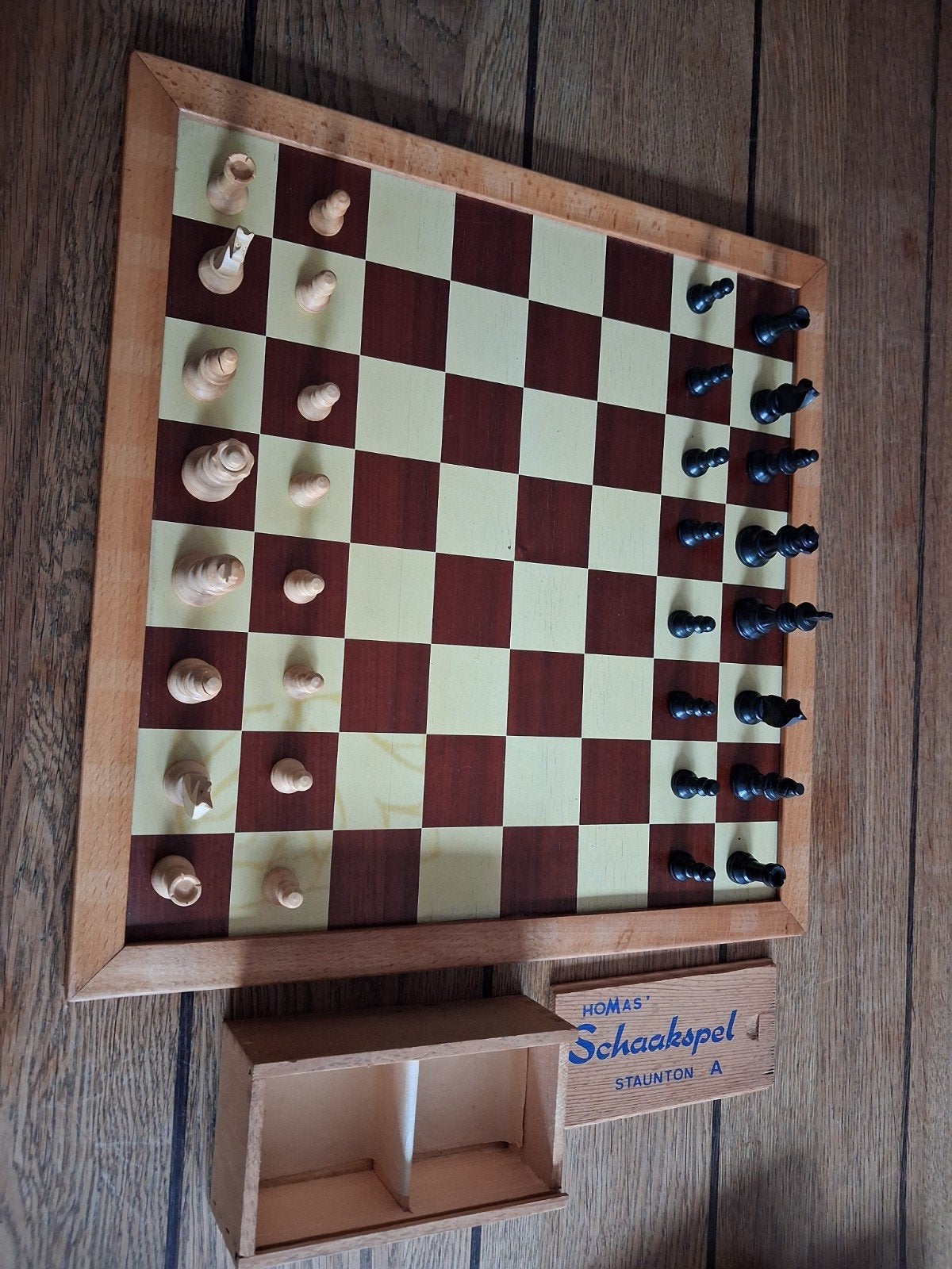 Homas Schaakspel en Damspel Staunton revanche, Hobby en Vrije tijd, Gezelschapsspellen | Bordspellen, Een of twee spelers, Ophalen of Verzenden